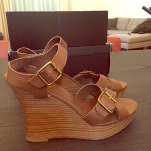 Banana Republic Brown Wedge Sandals